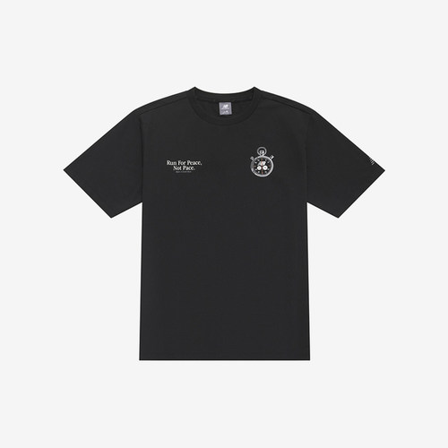 New Balance/NB正品夏季新款男子宽松透气运动短袖T恤NEE25041-BK