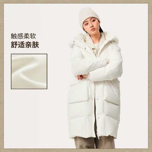 李宁正品女子保暖宽松羽绒服