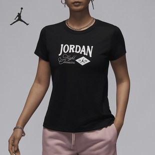 Nike/耐克正品Jordan女士修身透气印花短袖T恤FN5724-010