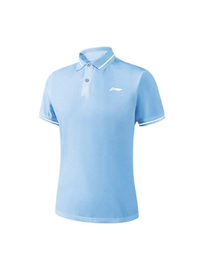 李宁正品校园系列男子印花速干透气翻领运动短袖POLO衫YPLT041-5