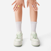 百搭厚底轻盈舒适防滑运动休闲鞋 李宁正品 奶酪1女子时尚 AGCV098