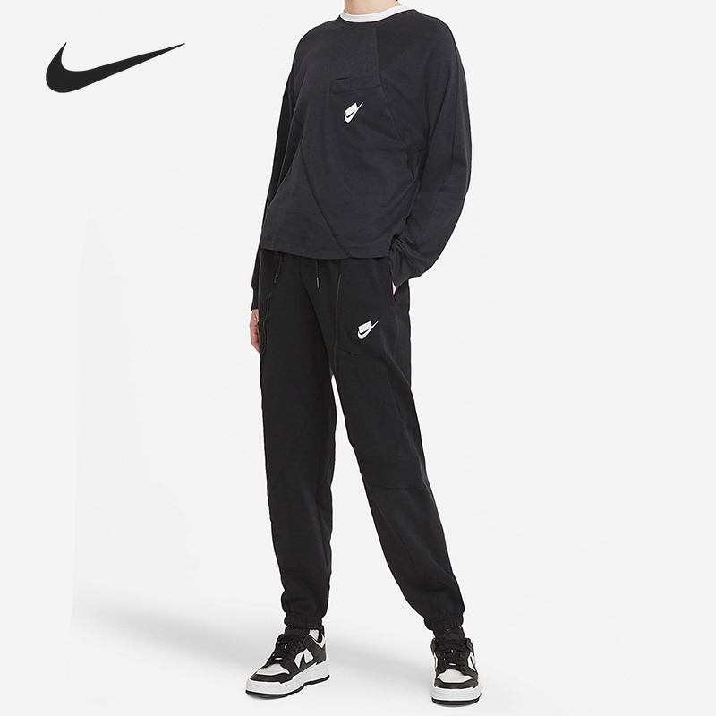 Nike/耐克正品女子运动裤当季新款收口侧拉链长裤 DC5283-010
