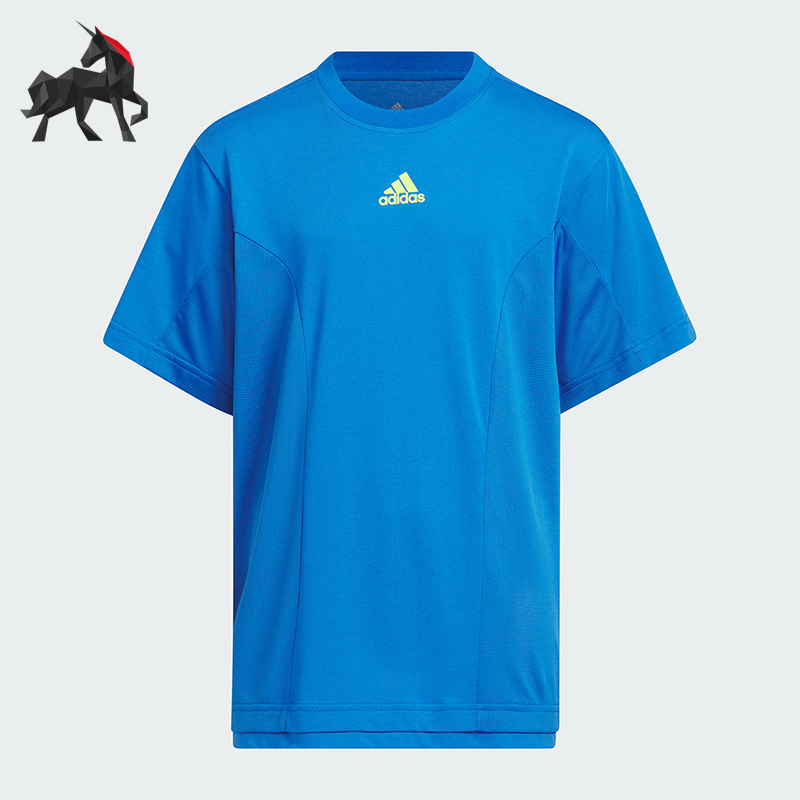 阿迪达斯大童运动短袖