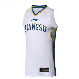 李宁正品18-19赛季CBA江苏肯帝亚球迷版球衣背心比赛服AAYN763