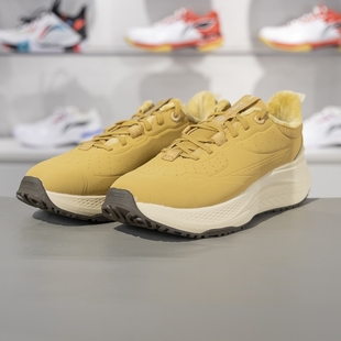 AGLU097 李宁正品 FLEECE男子加绒保暖回弹潮流休闲鞋 PLUS SOFT