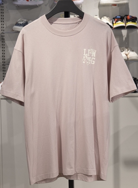 李宁正品中国文化系列男子时尚印花宽松透气休闲短袖T恤AHST203-5