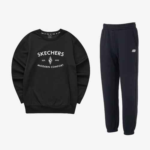 Skechers斯凯奇正品儿童款运动生活FW24长袖T恤FHL423M190-0018