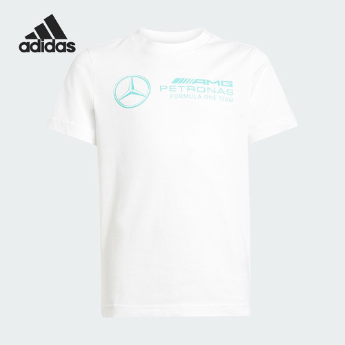 Adidas/阿迪达斯正品2025新款大童透气休闲运动短袖JZ0900