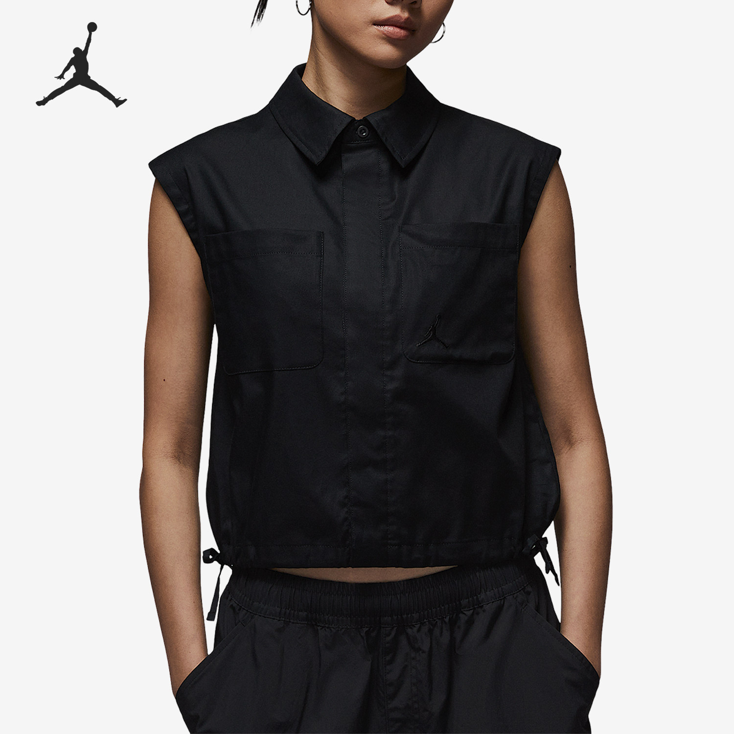 Nike/耐克正品Jordan Poolside 女士无袖梭织上衣HJ0056-010
