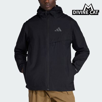 Adidas/阿迪达斯正品MT 2L RAIN J男士运动户外连帽冲锋衣JY4118