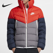 CU0226 男子连帽拼接休闲运动保暖羽绒服 634 耐克正品 Nike