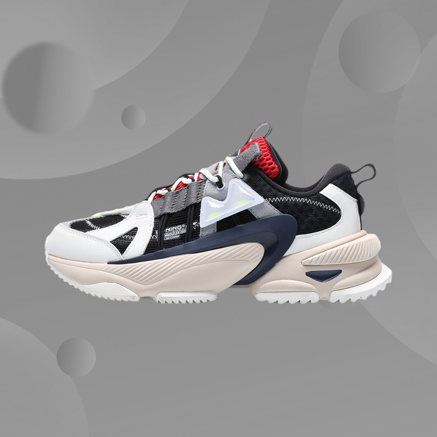 李宁轻便休闲鞋减震耐磨防滑男鞋时尚经典保暖运动鞋AGCQ201