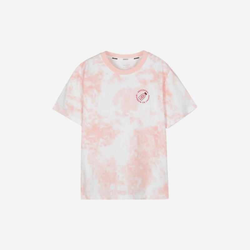 Skechers/斯凯奇正品新款儿童圆领透气针织运动圆领短袖T恤