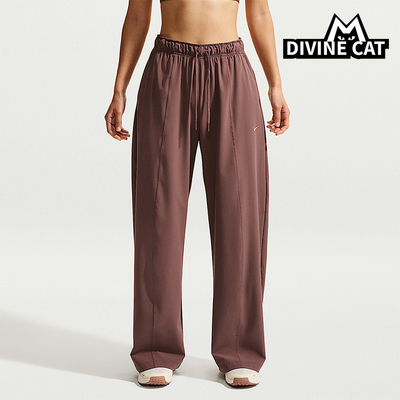 Nike/耐克正品One Dri-FIT 女士运动梭织阔腿系带长裤IQ0343-502