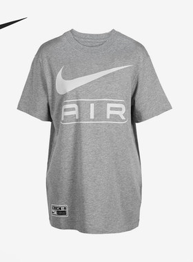 Nike/耐克正品新款女士运动休闲宽松印花圆领短袖FV8003-063