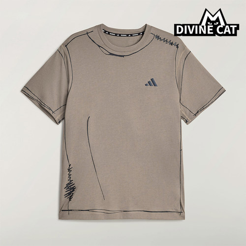 Adidas/阿迪达斯正品夏季男女轻质跑步运动简约柔软短袖T恤KQ7839