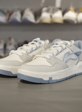 李宁正品COMMOM 80s男子潮流低帮轻质舒适耐磨休闲鞋AGCV051-2