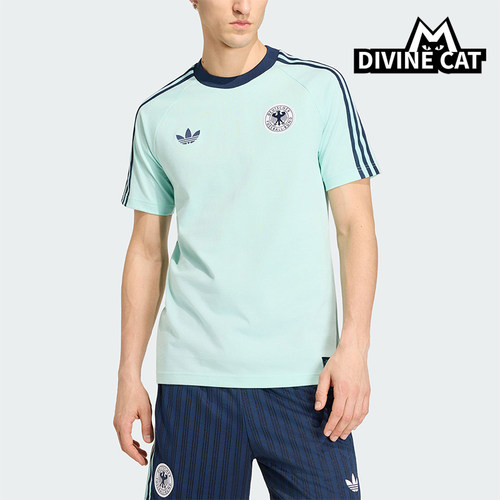 Adidas/阿迪达斯正品DFB OG TEE男士透气复古运动修身T恤KE2928