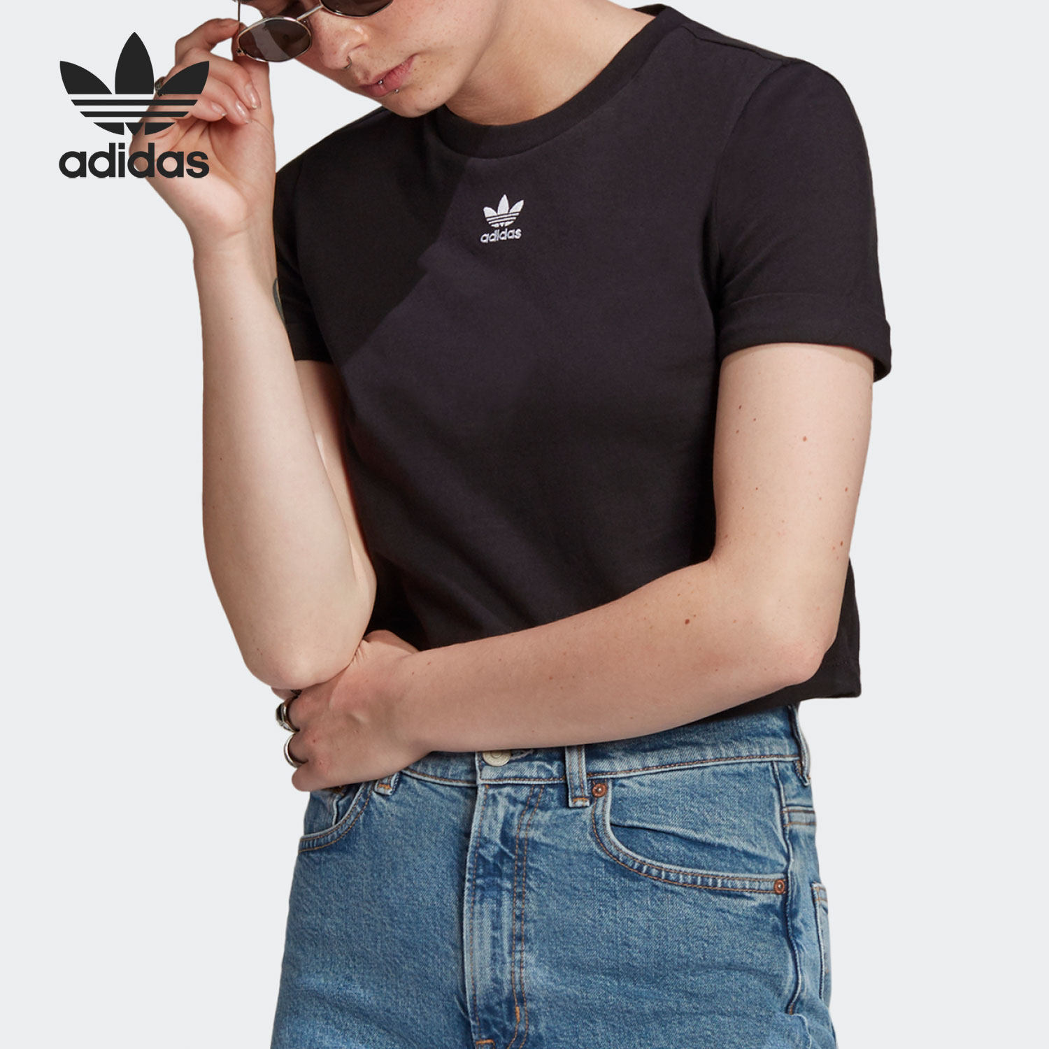 Adidas/阿迪达斯正品 三叶草 当季新款女子运动短袖T恤GN2802,运动服/休闲服装,运动T恤,淘宝优惠券,粉丝福利购,淘宝优惠卷