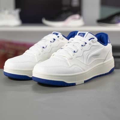 李宁正品天迹SOFT男子潮流拼接低帮耐磨运动休闲板鞋AGCU317-2