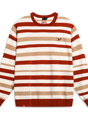 Lining/李宁正品日进斗金系列男子时尚保暖套头休闲编织衫AMBU023