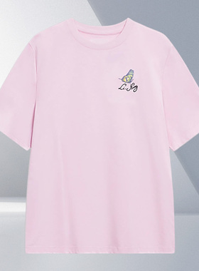 Lining/李宁正品运动潮流系列女子宽松透气圆领短袖T恤AHST228