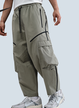 Nike/耐克正品2025 Tech男士运动宽松工装户外长裤HJ2951-320