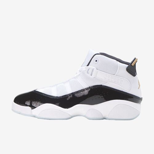 Nike耐克正品Air Jordan 6 Rings儿童复古实战篮球鞋CW6996-100