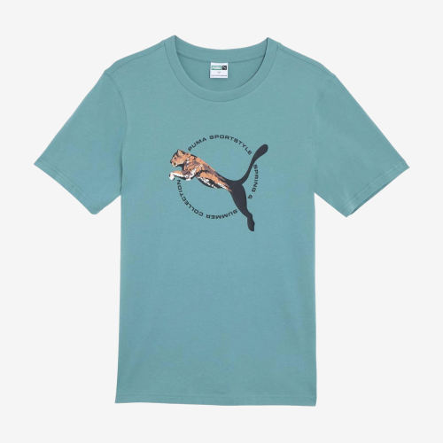 Puma彪马正品REAL CAT男短袖透气轻便柔软舒适圆领T恤628115-84