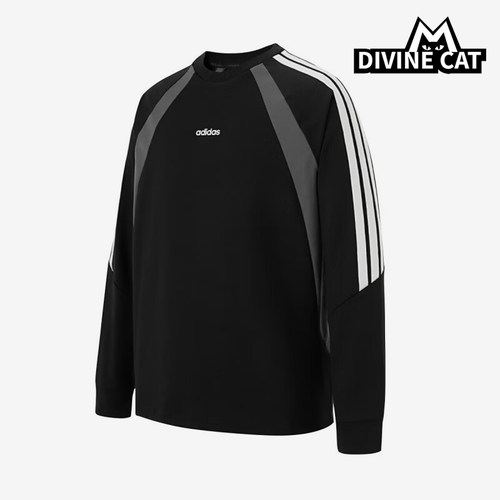 Adidas/阿迪达斯正品春秋男女复古运动休闲经典日常长袖T恤KG7145