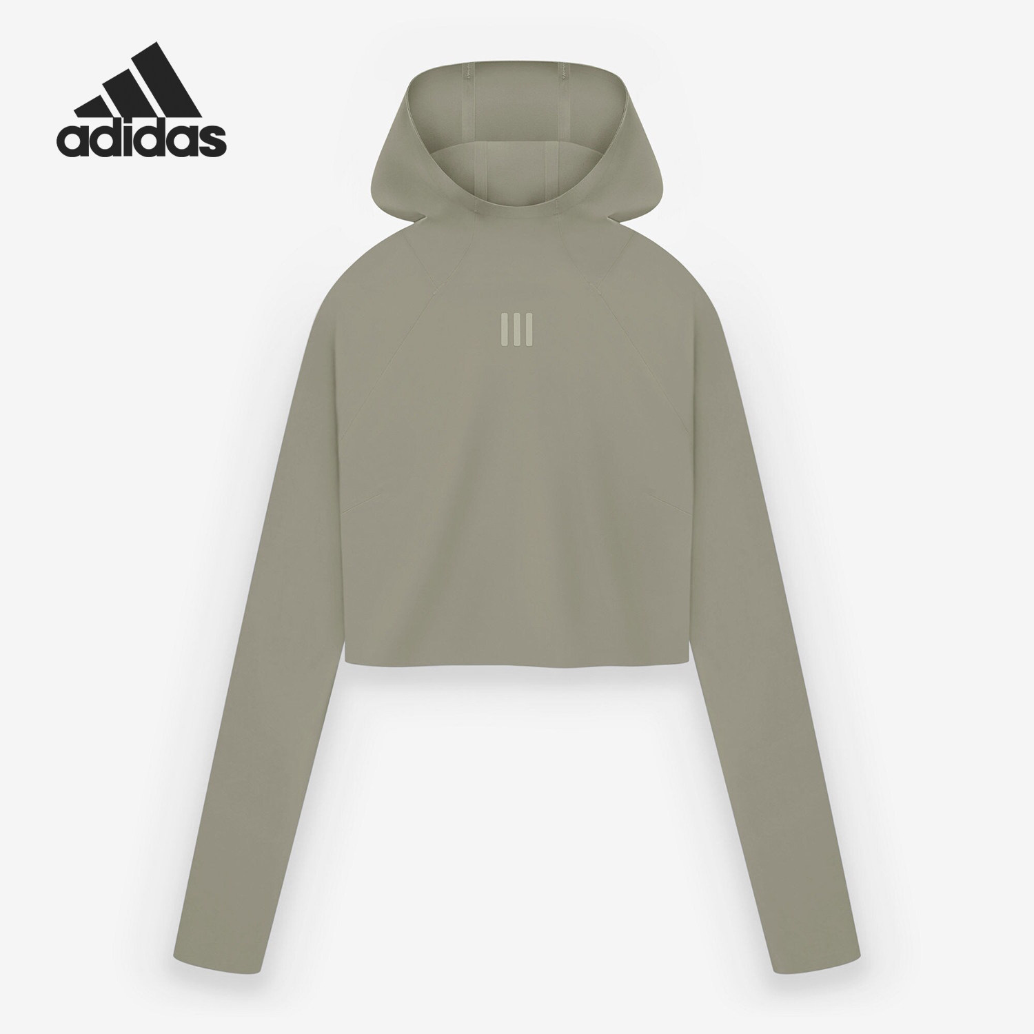 Adidas/阿迪达斯正品秋季新款女士短款运动紧身卫衣IN5904