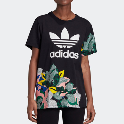 Adidas/阿迪达斯正品三叶草女子透气运动休闲短袖T恤 GC6833