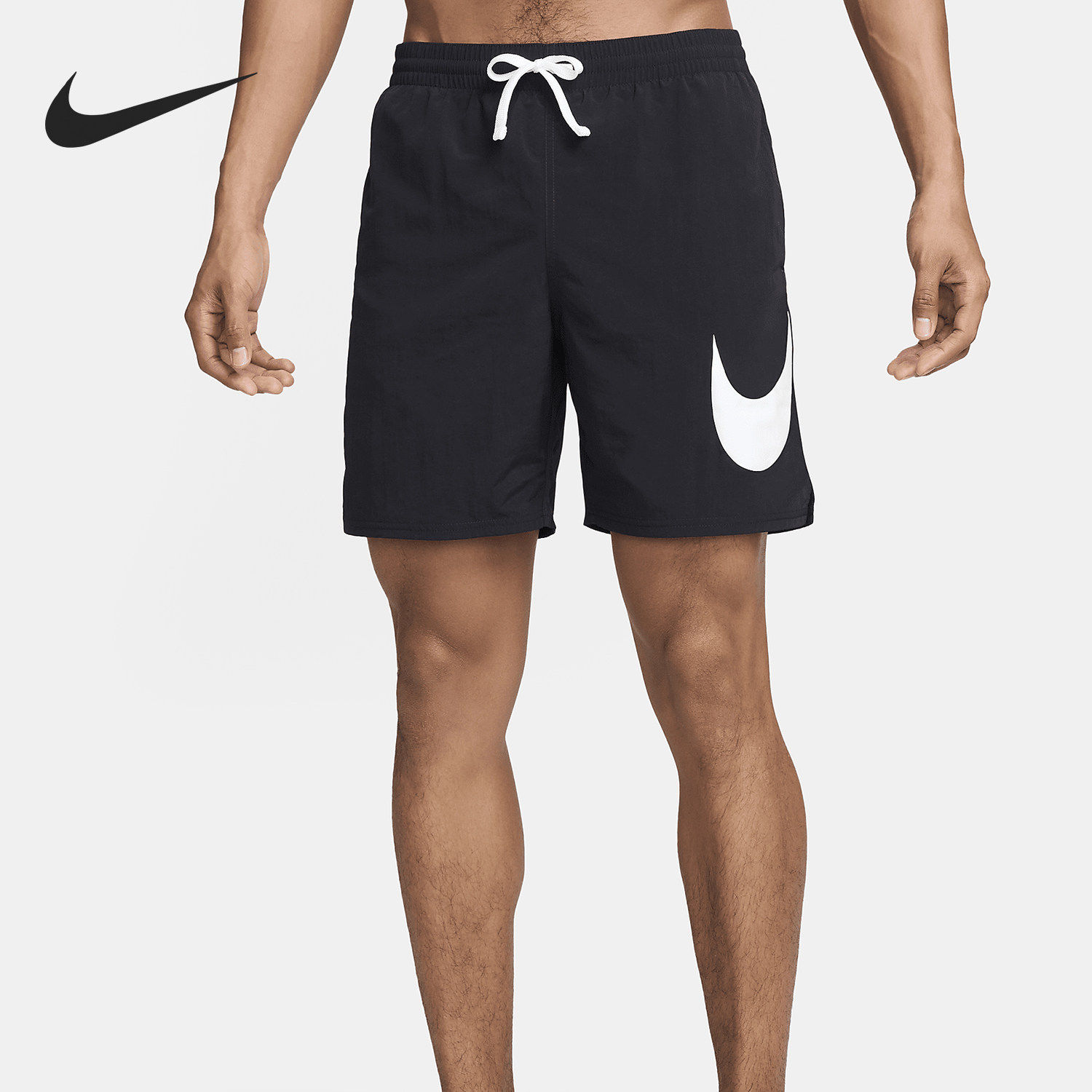 Nike/耐克正品Swim 男士户外运动系带涉水沙滩短裤FZ6326-010