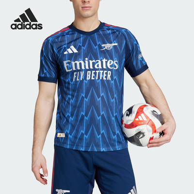 Adidas/阿迪达斯正品ARSENAL 25/26男士运动修身比赛短袖JI9510