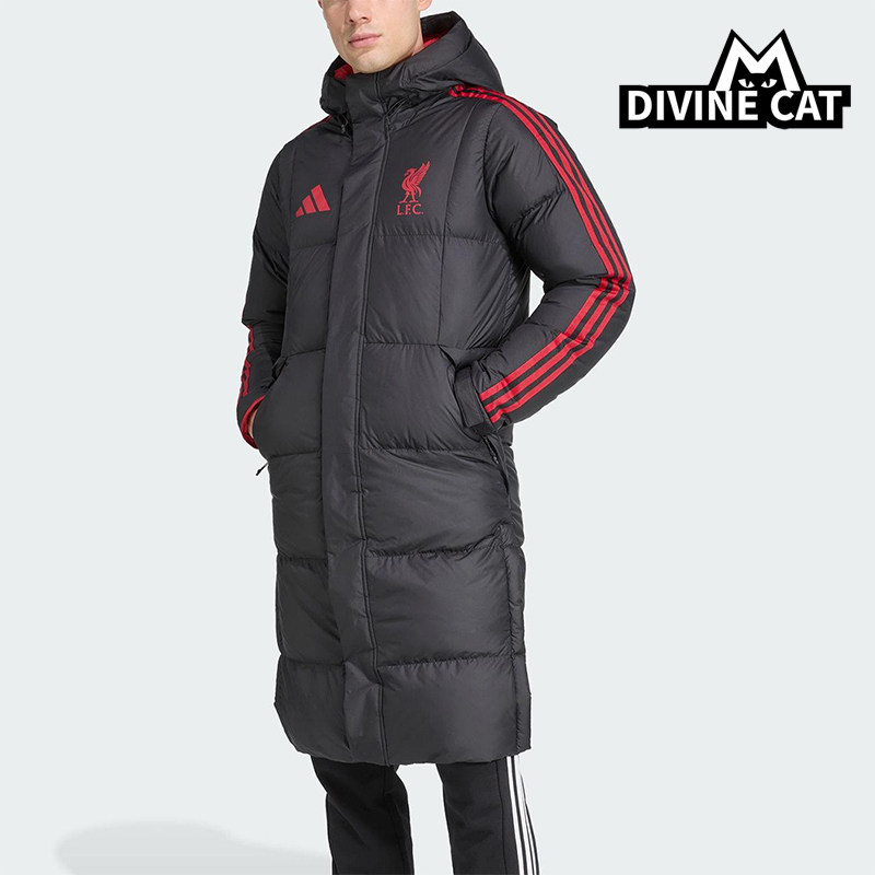 Adidas/阿迪达斯正品冬季男士长款利物浦足球运动羽绒服JW0966