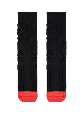 李宁正品运动男士简约复古时尚舒适休闲高筒袜一双装AWLT135-1