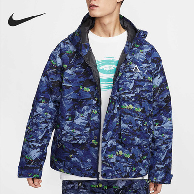 Nike/耐克正品2025新款男士户外保暖连帽棉服外套HJ2488-410