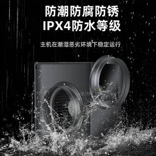 涅商用静音管道抽机风机厨房排油大HBQ功率槃抽风机家用烟换气排