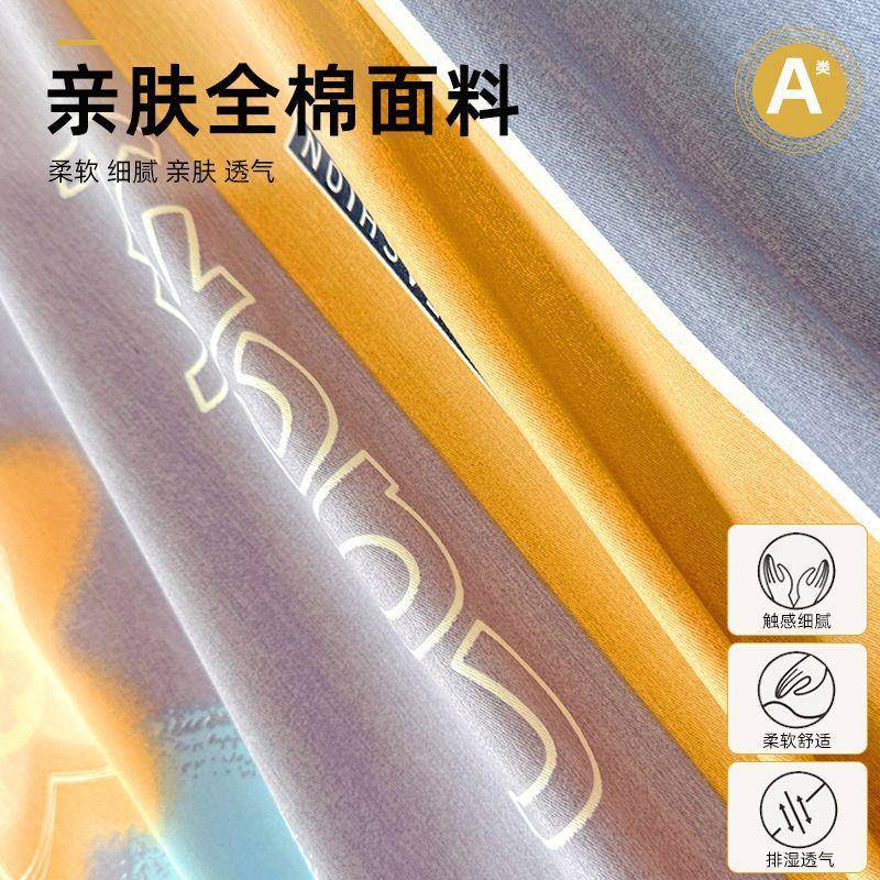小清新纯棉单全棉床加厚件厚磨毛VRP宿舍三件套单人单双加人枕套