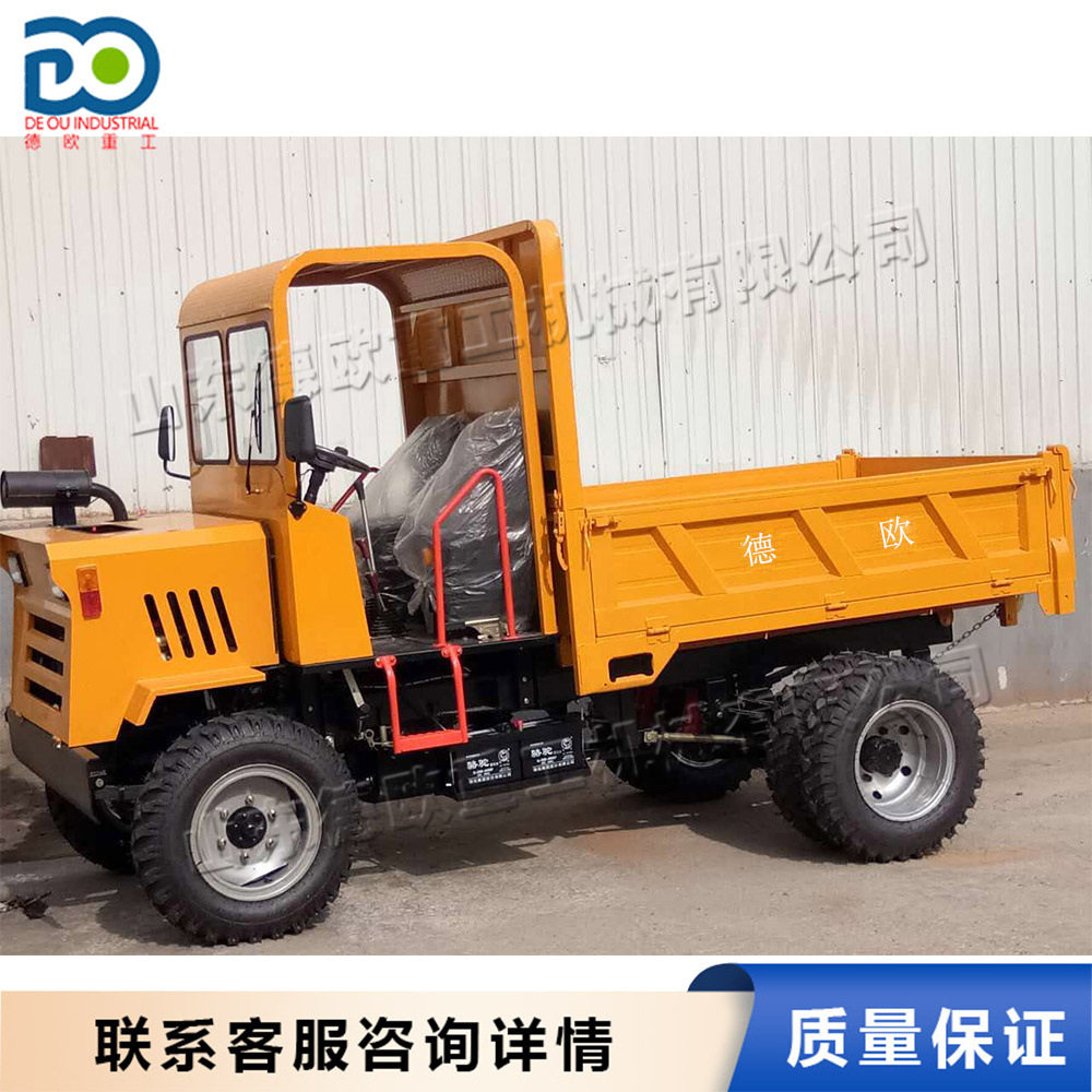 装载4吨柴油四轮车 28马力单缸柴油四不像 山区施工矿用装载车