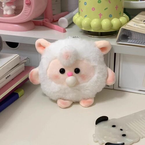录音成品免手工黄油小熊泡泡吱吱叫毛绒录音玩偶diy挂件材料包