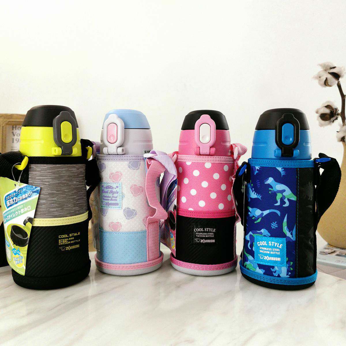 日本保温杯带杯套儿学运动大SD-JK06 容量不锈钢直饮童杯J生K6 JB