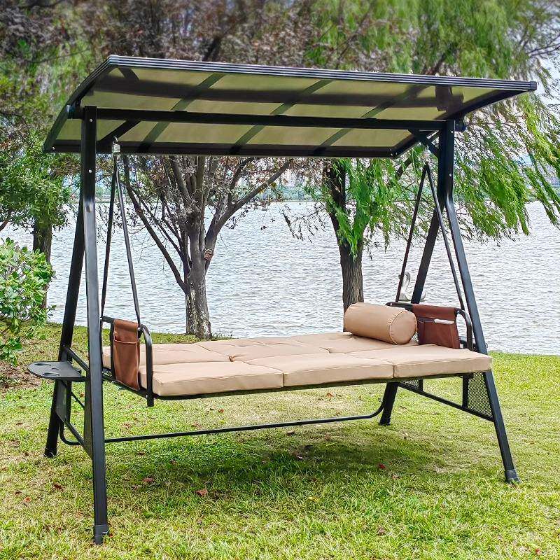 秋户外庭坐院吊椅家阳千台室外躺床花园防水SY2-092防晒躺两用摇