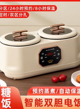 双胆电饭煲电炒锅电煮锅2-3人多功能电饭锅智能低糖米汤分离小型