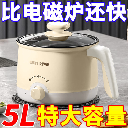 德国全自动蒸煮一体小电煮锅多功能电火锅学生宿舍煮面电锅电炒锅