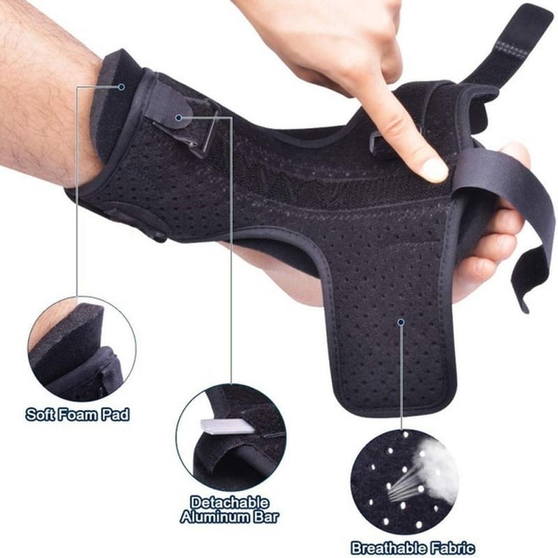 1pc Adjustahble Plantar Fasciitis Night Foot Splint Drop Ort