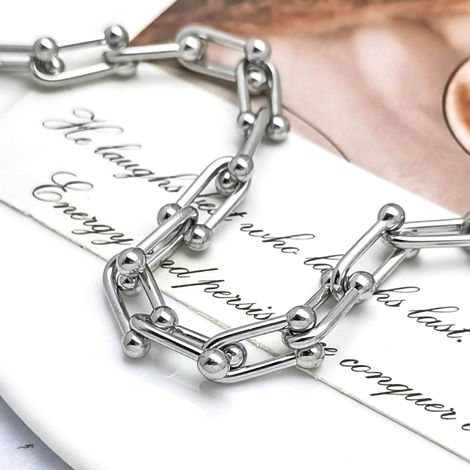 diy不锈钢延长链4mm实心链子