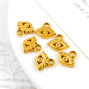 304不锈钢天使之泪吊坠挂件diy饰品配件小眼睛发簪耳环吊饰材料