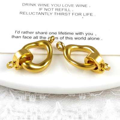 304不锈钢百搭扣diy珍珠手链项链