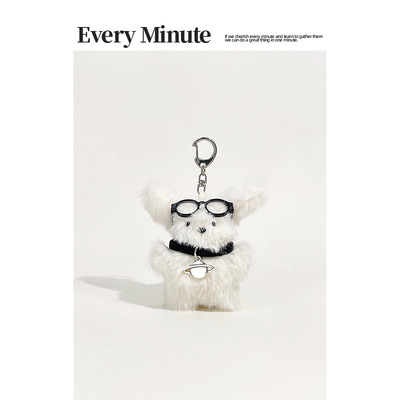 马尔济斯线条小狗玩偶maltese